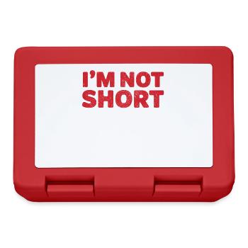 I'm not short I'm just more down to earth than mos - Lunchbox - red - Front