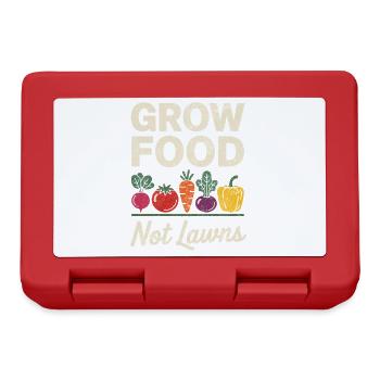 Grow Food Now Lawns Gardening Permaculture - Lunchbox - red - Front