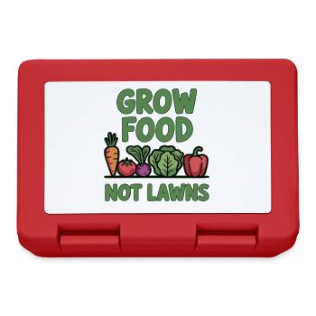 Grow Food Now Lawns Gardening Permaculture - Lunchbox - red - Front