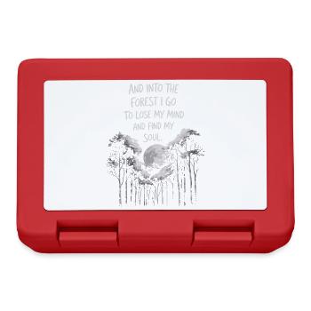 Into The Forest I Go To Lose My Mind Find My Soul - Lunchbox - red - Front
