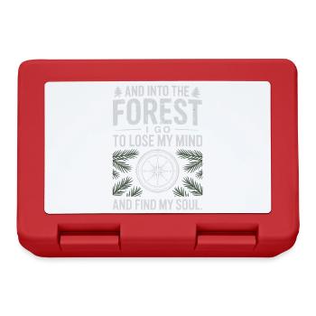Into The Forest I Go To Lose My Mind Find My Soul - Lunchbox - red - Front