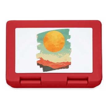 Soleil d’été Coucher de soleil - Boîte à goûter - rouge - Devant