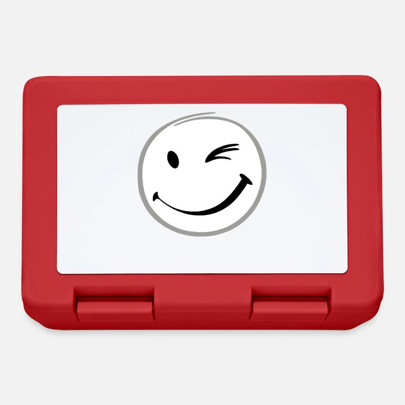 Wink smile - Lunchbox - red