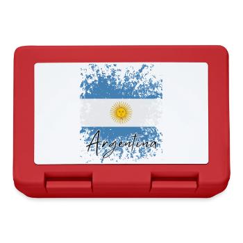 Drapeau de l’Argentine, fierté argentine - Boîte à goûter - rouge - Devant
