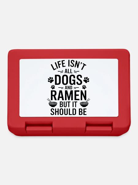Ramen Hunde Anime Lustiges Kawaii Ramen Geschenk - Brotdose - Rot