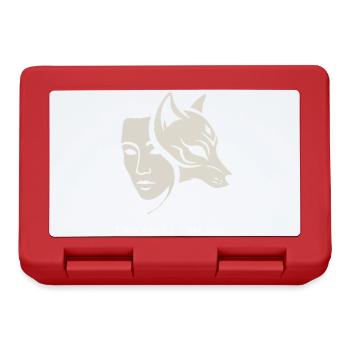 Dual Mask: Human & Animal - Two Faces One Soul - Lunchbox - red - Front