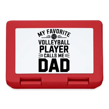 Volleyball Spruch Lustiges Volleyball Geschenk - Brotdose - Rot - Vorne
