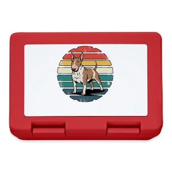Retro Bull Terrier Vintage Dog Lover Gifts - Lunchbox - red - Front