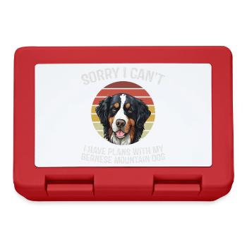 Bernese Mountain Dog Humour Tee - Lunchbox - red - Front