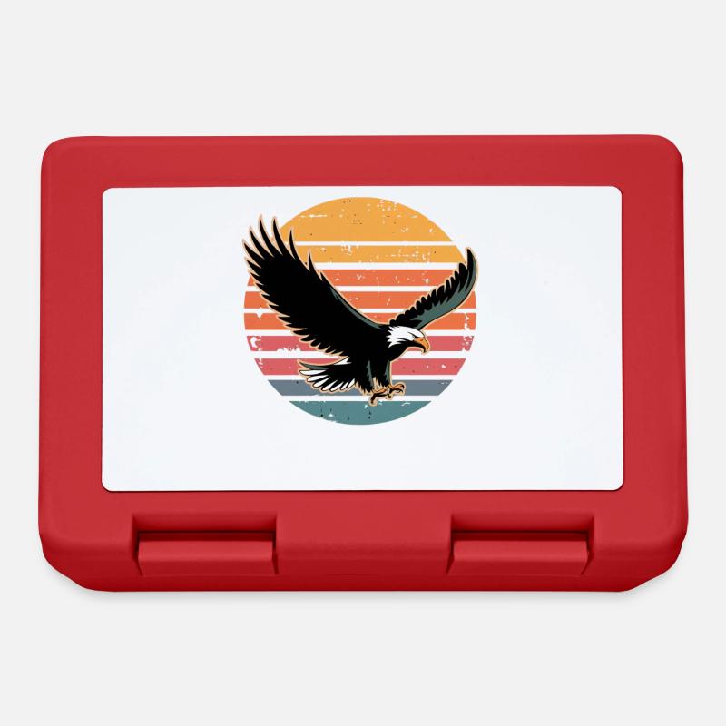 Retro Vintage Eagle Sunset Nature Lover Eagle Bird - Brotdose - Rot