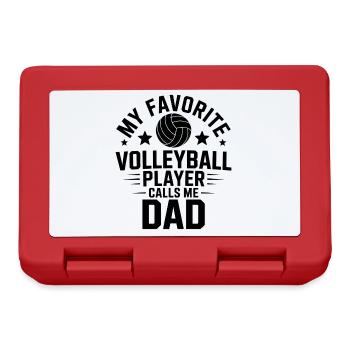 Volleyball Spruch Lustiges Volleyball Geschenk - Brotdose - Rot - Vorne