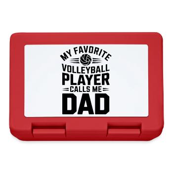 Volleyball Spruch Lustiges Volleyball Geschenk - Brotdose - Rot - Vorne