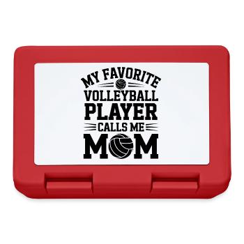 Volleyball Spruch Lustiges Volleyball Geschenk - Brotdose - Rot - Vorne