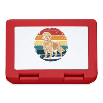 Retro Vintage Golden Retriever Dog Lover Gifts - Brotdose - Rot - Vorne