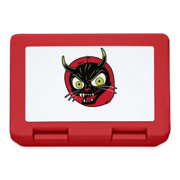 Devilish grimace of a devil cat - Lunchbox - red - Front
