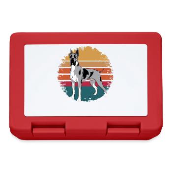 Rétro Vintage Greyhound Dog Lover Cadeaux pour les hommes - Boîte à goûter - rouge - Devant