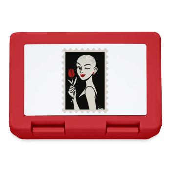 Buzzcut & Rose – a stamp flirt - Lunchbox - red - Front