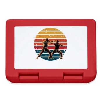 Krav Maga Retro Vintage Martial Arts Training Gift - Lunchbox - red - Front