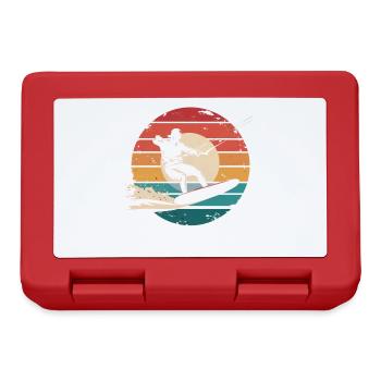 Retro Vintage Kiteboarding Surfing Adventure Gifts - Brotdose - Rot - Vorne