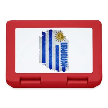 Vertical Uruguay flag, Uruguayan pride - Lunchbox - red - Front