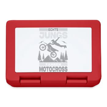 Biker Motorradfahrer Motorrad Geschenke Geburtstag - Brotdose - Rot - Vorne