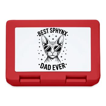 Sphynx Katze Spruch Lustiges Sphynx Katze Geschenk - Brotdose - Rot - Vorne