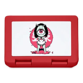 Kawaii Monster Girl with One Eye - Lunchbox - red - Front