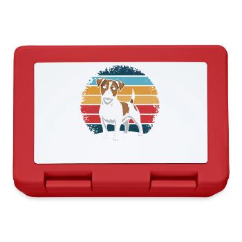 Retro Vintage Jack Russell Terrier Dog Owner Gifts - Brotdose - Rot - Vorne