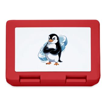Good morning? Very thin ! Funny Penguin - Lunchbox - red - Front