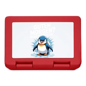 Good morning? Very thin ! Funny Penguin - Lunchbox - red - Front