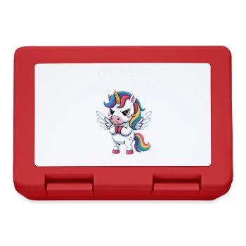 Good morning? Very thin ! Funny Unicorn - Lunchbox - red - Front