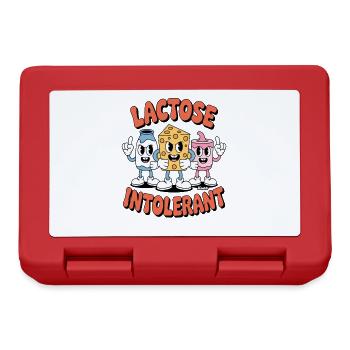 Die intollerante Lactoseintoleranz Gang - Brotdose - Rot - Vorne