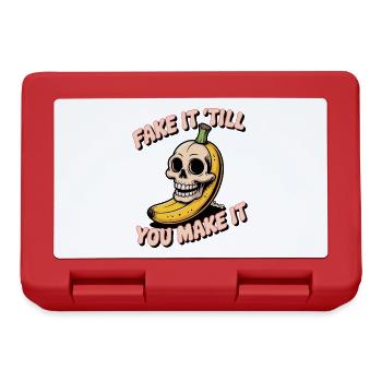 Skull Skull Banana with Cheeky Saying - Lunchbox - red - Front