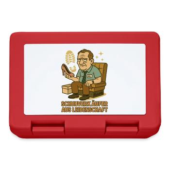 Shoe salesman cartoon motif with Al on sofa - Lunchbox - red - Front