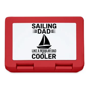 Segeln Spruch Papa Vater Segler Segeln Geschenk - Brotdose - Rot - Vorne