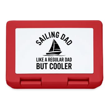Segeln Spruch Papa Vater Segler Segeln Geschenk - Brotdose - Rot - Vorne