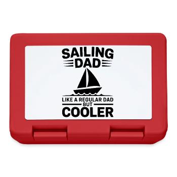 Segeln Spruch Papa Vater Segler Segeln Geschenk - Brotdose - Rot - Vorne