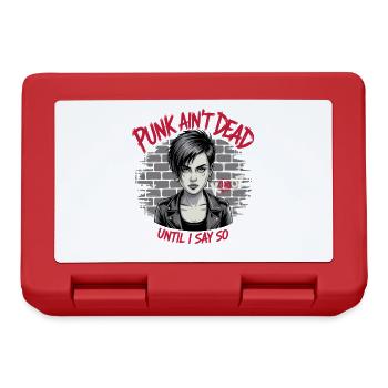 Punk ist nicht tot wenn ich es so sage - Brotdose - Rot - Vorne