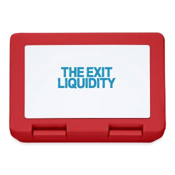 Vous êtes la citation du trader crypto de liquidité de sortie - Boîte à goûter - rouge - Devant