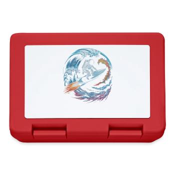 Space surfers in the star storm - Lunchbox - red - Front