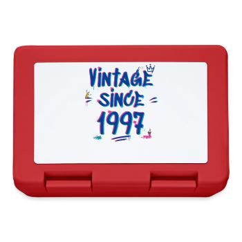 Vintage 1997 Graffiti Glitch - 28 ans de style - Boîte à goûter - rouge - Devant