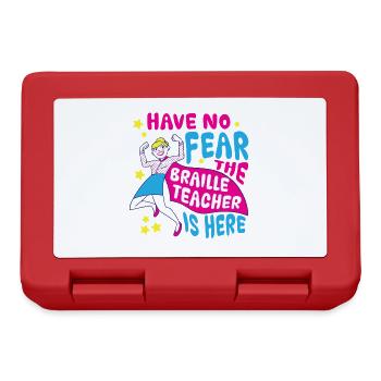 Braille Teacher Braille Dotum - Lunchbox - red - Front
