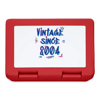  Vintage Since 2004 Hip-Hop Graffiti Glitch 21st - Lunchbox - red - Front
