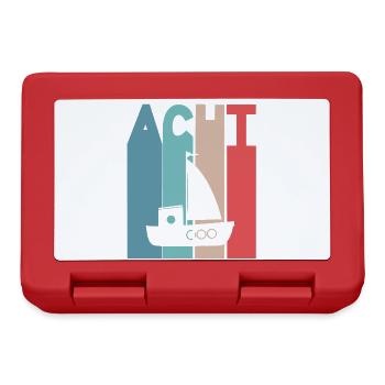 Bateau d'anniversaire pour enfants de 8 ans - Boîte à goûter - rouge - Devant