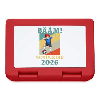 BÄÄM schoolchild 2026 school enrollment football - Lunchbox - red - Front