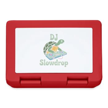 DJ Slowdrop Turtle au Mixer Rave Vibes - Boîte à goûter - rouge - Devant