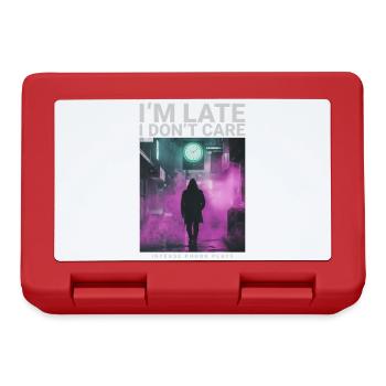 In the Late I Dont Care watch streetwear style - Lunchbox - red - Front