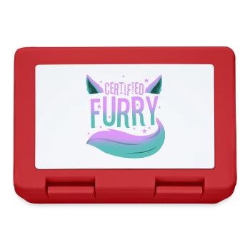 Certified furry - Lunchbox - red - Front