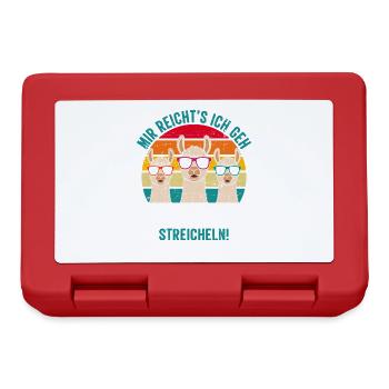 Alpaca Fan I'VE HAD ENOUGH GO STROKE ALPACAS - Lunchbox - red - Front