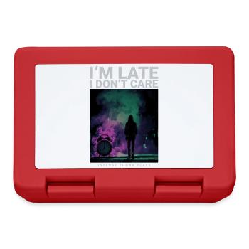 In the Late I Dont Care watch streetwear style - Lunchbox - red - Front